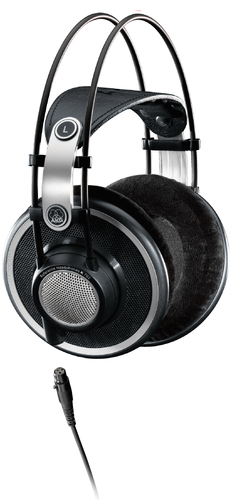 Cuffie filo Akg 2458Z00190 PROFESSIONAL K702 Black e Silver