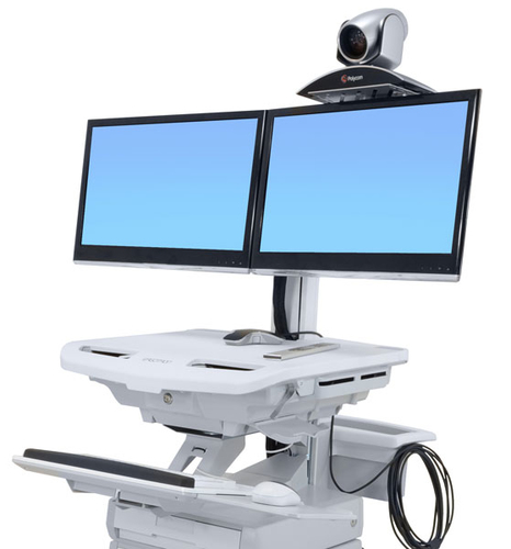Ergotron Ripiano videocamera SV Mensola carrello Ergotron 97 776 194 Ripiano videocamera SV Silver Sil