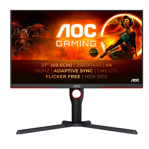 Aoc Q27g3xmn/bk 27in ips 2560x1440 Monitor Aoc Q27G3XMN/BK Q27g3xmn/bk 27in ips 2560x1440