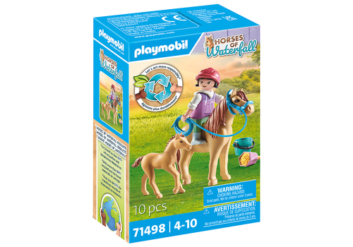 Playmobil Bambina con pony e puledro Bambina con pony e puledro Playmobil 71498 HORSES OF WATERFALL