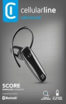 CELLULAR LINE - Auricolari microfono bluetooth Cellular Line BTSCOREK Score Nero