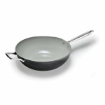 Alluflon Moneta - Wok Alluflon Moneta 0005394332 ARMONIA FINEGRES Con doppio manico Nero