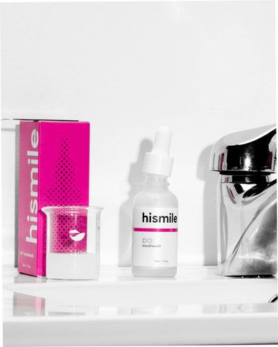 Hismile Pap+ Whitening Mouthwash Colluttorio Sbiancante 30 Ml Set bagno Hismile Pap+ Whitening Mouthwash Colluttorio Sbiancante 30 M