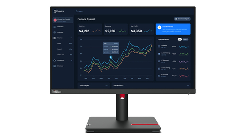 Monitor Lenovo 63B0MAT6EU THINKVISION T22i 30 Black Black