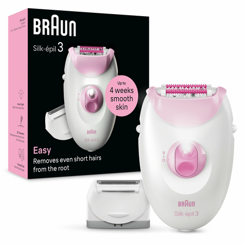 Braun  Epilatore Braun SE3 031 SILK EPIL 3 White e Pink White e Pink