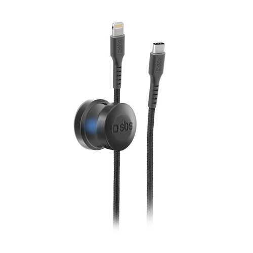 Cavo Lightning Sbs TEMAGTCLIGDG MAG Certificato Apple Mfi Nero