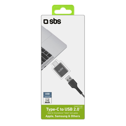 Sbs USB C to USB Connettore telefono Sbs TEADAPTTCUSB USB C to USB Nero Nero