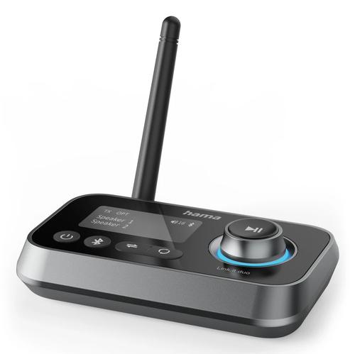Ricevitore audio bluetooth Hama 00205322 LINK IT Duo RX TX Black e Gre