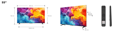 Tcl Smart TV UHD Tv Tcl 55P61B Smart TV UHD Dark silver