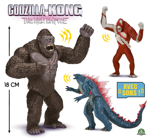 Personaggio Giochi Preziosi MN305000 GODZILLA X KONG Personaggio Delux