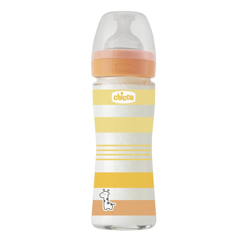 Chicco Flusso Lento 0+ Biberon Chicco 2872131 BENESSERE Flusso Lento 0+ Arancio Arancio
