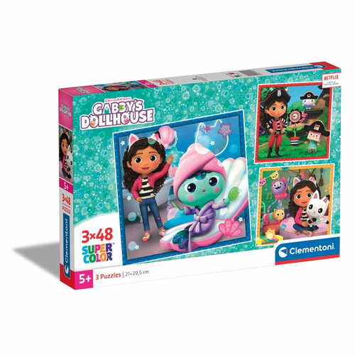 Clementoni Tris Supercolor Puzzle Clementoni 25300 GABBY'S DOLLHOUSE Tris Supercolor