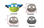 GIOCHI PREZIOSI - Maschera personaggio Giochi Preziosi TU825000 TURTLES Assortito