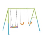 Intex - Altalena Intex 44133 2 posti + dondolo a nido Azzurro e verde Azzurro 