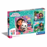 Clementoni - Puzzle Clementoni 25295 GABBY'S DOLLHOUSE Tris Supercolor