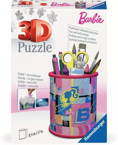 Puzzle Ravensburger 11585 3D Portapenne Barbie