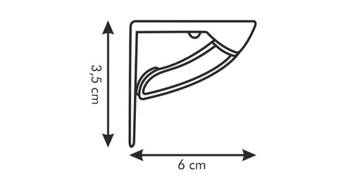Fermatovaglia Tescoma 420816 PRESTO Bianco