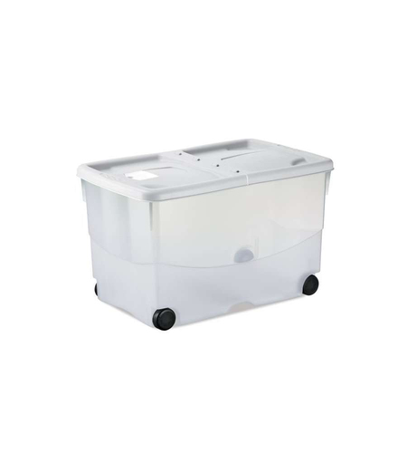 Contenitore Stefanplast 13083 STEFANOBOX Vasco con ruote Bianco
