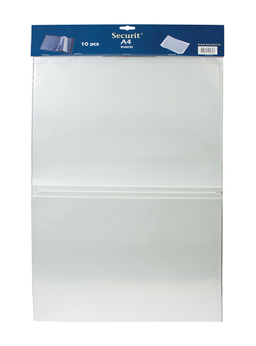 VERMES Set 10 Inserti Doppi A4 Traspar.Mc-Tia4 Porta menù VERMES 8717624240393 Set 10 Inserti Doppi A4 Traspar.Mc-Tia