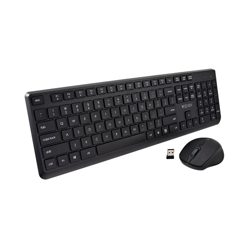 V7 Combo Tastiera e mouse V7 CKW350US Combo Black
