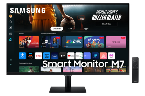 Monitor Samsung LS32DM700UUXEN SERIE M7 Smart UHD Black Black