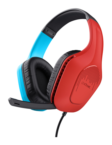 Cuffie gaming Trust 25423 GXT Zirox Blue e Red