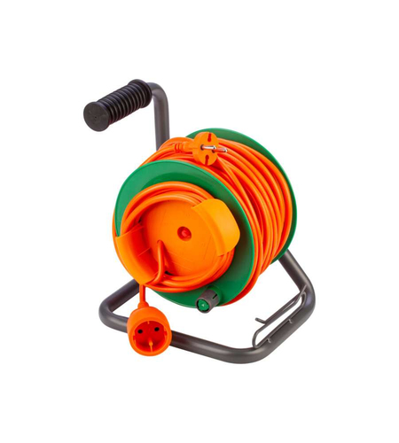 Avvolgicavo elettrico Poly Pool PP2702 1P Garden Arancio e Verde