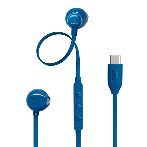 Auricolari microfono filo Jbl JBLT305BLU TUNE 305C Blue