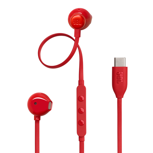 Auricolari microfono filo Jbl JBLT305RED TUNE 305C Red