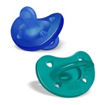 CHICCO - Gommotto Chicco 7308621 PHYSIOFORMA 2 pz Bimbo Soft 16-36m Verde e Blu
