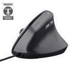 TRUST - Mouse Trust 25144 ERGONOMIC Bayo II Wired Black Black
