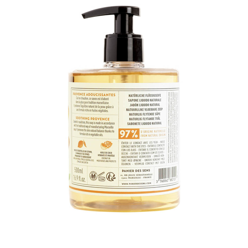 Panier des Sens Sapone liquido di marsiglia provenza energizzante - 500 ml Detergente Panier des Sens Sapone liquido di marsiglia provenza energi