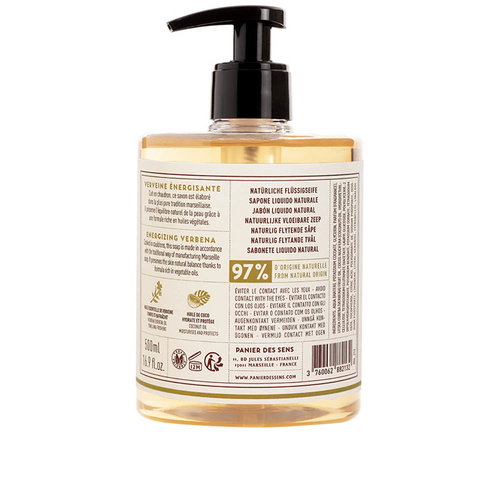 Panier des Sens Sapone di marsiglia liquido relaxing verbena - 500 ml Detergente Panier des Sens Sapone di marsiglia liquido relaxing verben