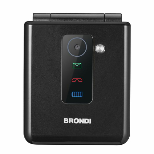 Cellulare Brondi 10281070 FLIPPER Dual Sim Black metal