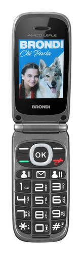 Cellulare Brondi 10281040 AMICO Leale Black metal