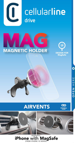 Cellular Line  Supporto smartphone Cellular Line MAGSFHOLDERVENT2K Charge & Utility N