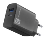 Cellular Line  Caricabatterie Cellular Line ACHUSB2PD32WK Charge & Utility Nero
