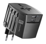 Adattatore da viaggio Cellular Line WTACHARGER20WK Nero