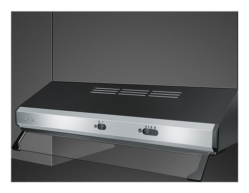 Cappa Smeg KSEC61XE3 UNIVERSALE Con Frontalino a Vista Inox e Nero