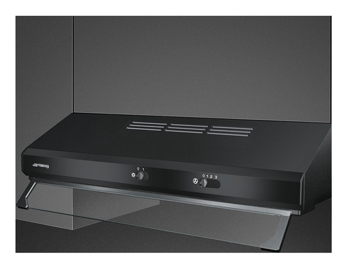 Cappa Smeg KSEC61NE3 UNIVERSALE Con Frontalino a Vista Nero