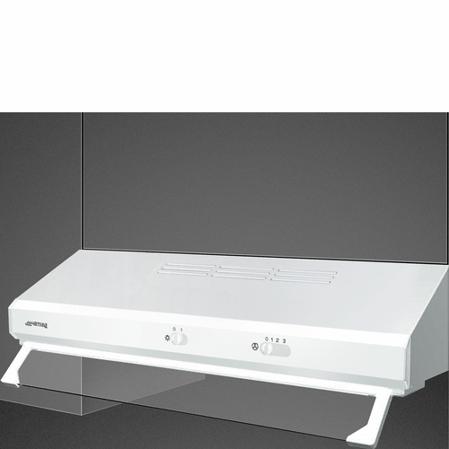 Cappa Smeg KSEC61BE3 UNIVERSALE Con Frontalino a Vista Bianco