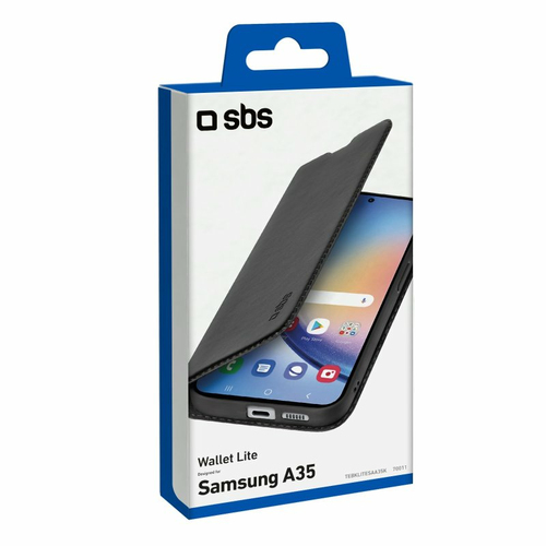 Cover Sbs TEBKLITESAA35K GALAXY BOOK WALLET LITE A35 Nero Nero