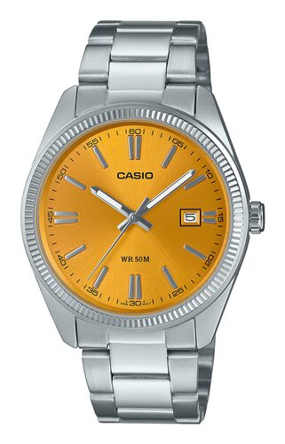Orologio Casio MTP 1302PD 9AVEF TIMELESS Orange e Silver