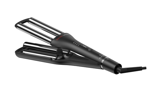 Arricciacapelli Ga Ma PC5009 SALON CURL Waves Led Silk Black e Silver 