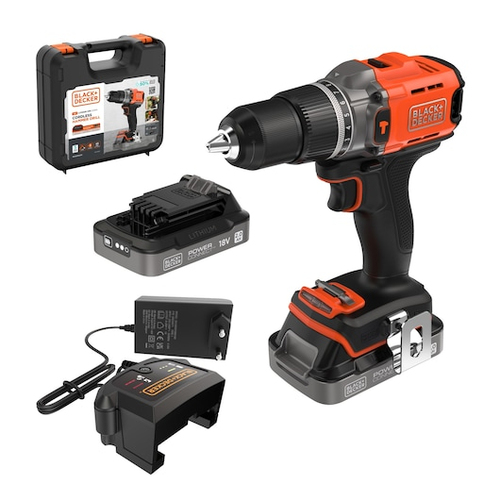 Trapano percussione Black & Decker BCD383D2XK QW POWERCONNECT