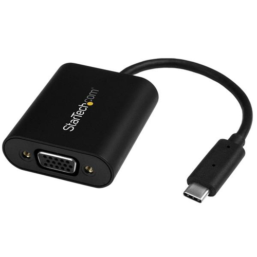 Adattatore computer Startech.Com CDP2VGASA Video USB C a VGA Black