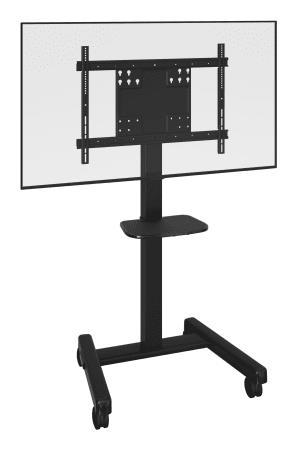 Carrello monitor Itb CHRFCUB STANDARD con mensola Black Black
