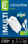 CELLULAR LINE - Caricabatterie Cellular Line ACHKITGAN100WTABW MULTIPOWER 100W Gan Whi