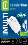 CELLULAR LINE - Caricabatterie Cellular Line ACHKITC2CGAN65TABW MULTIPOWER 65W GaN Whi