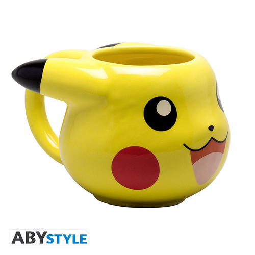 Tazza mug Abystyle ABYMUGA474 POKÉMON 3D Pikachu Head Giallo